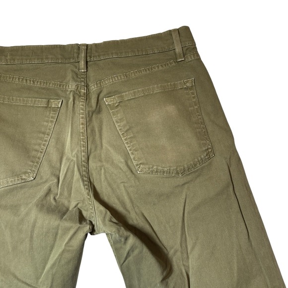 Flint and Tinder Straight Fit Chinos Khakis Olive Green Mens Size 32x29 - Picture 7 of 8